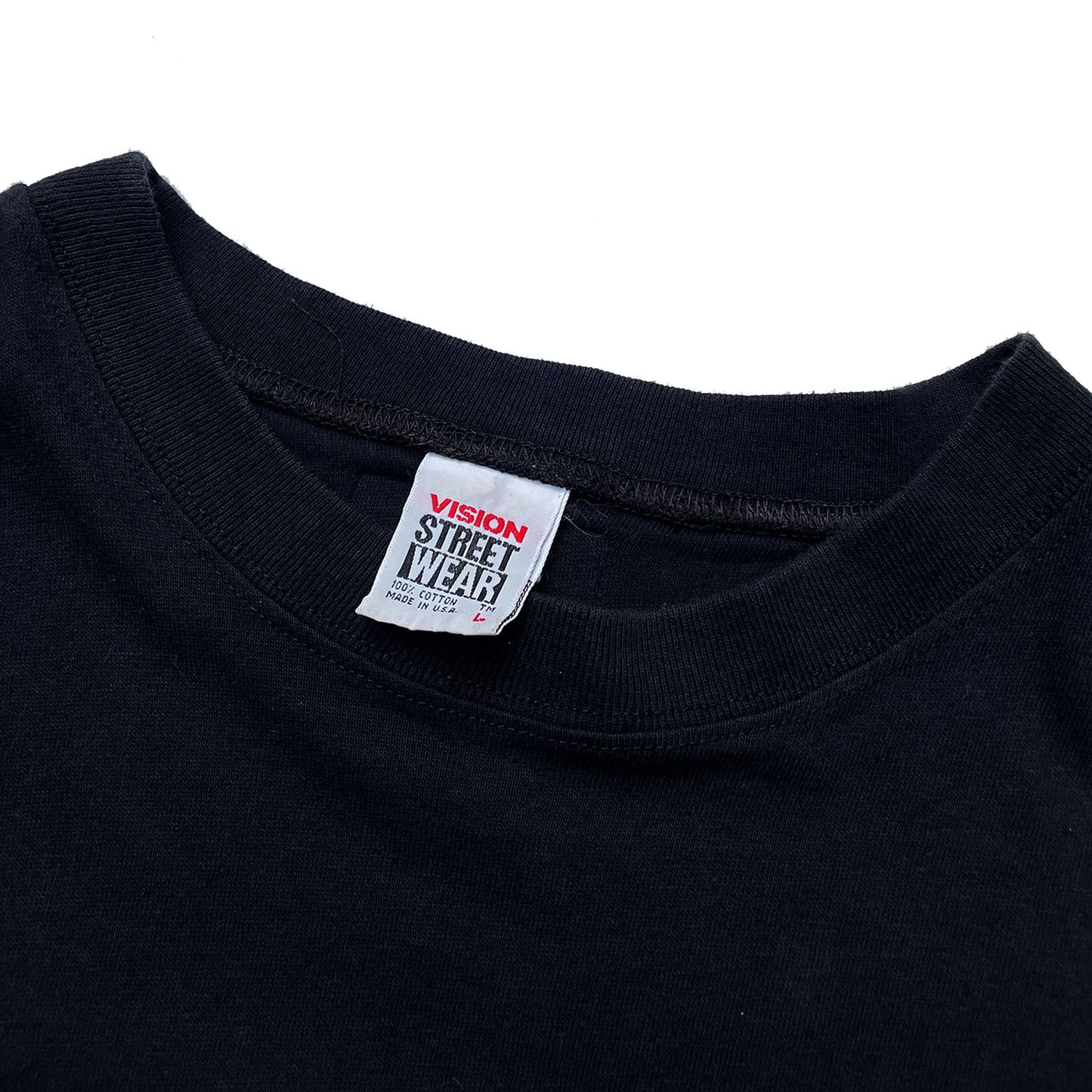 Vision Street Wear Cropped T-Shirt VINTAGE 90s (Black)