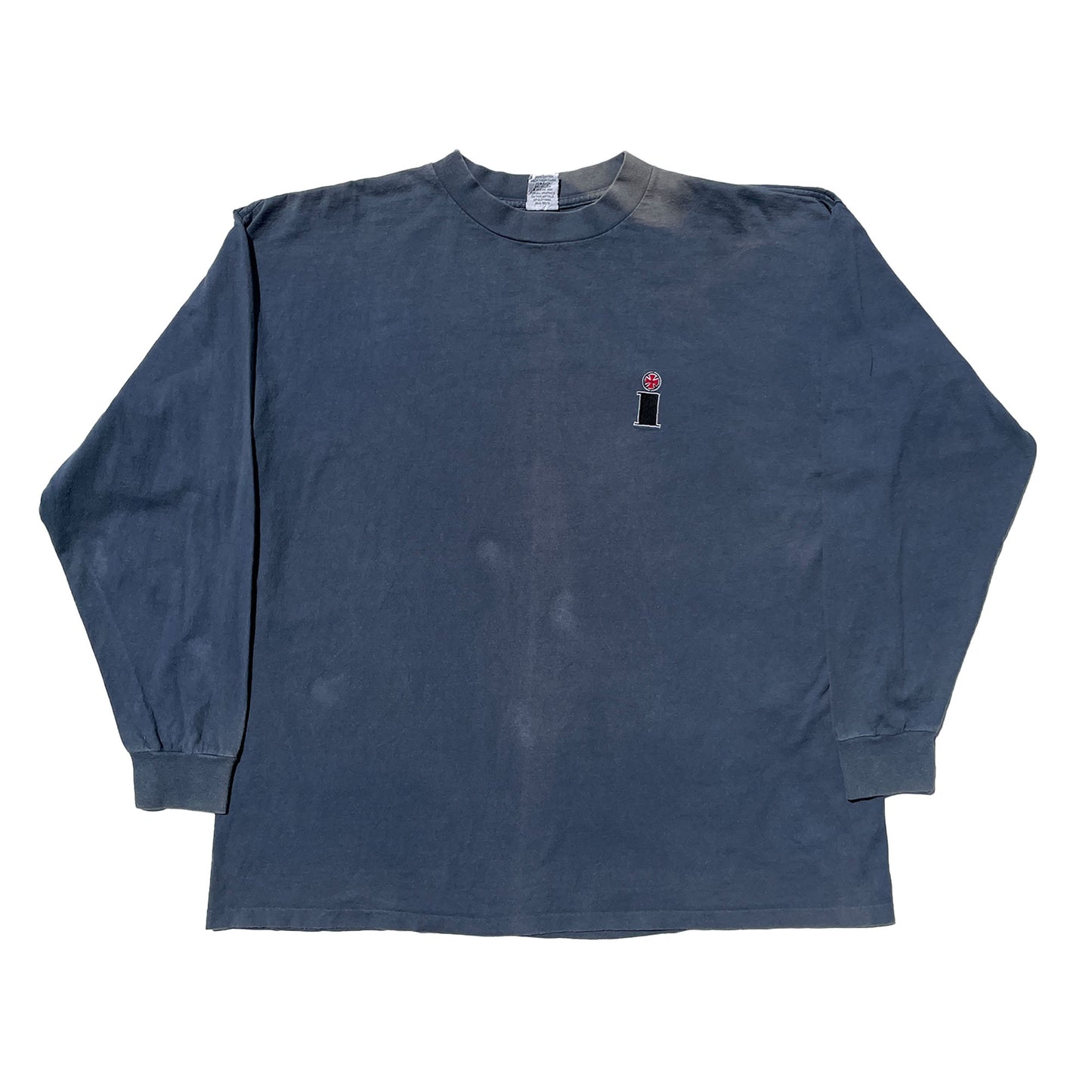 Independent Long Sleeve Single Stitched T-Shirt (Blue) VINTAGE 90s