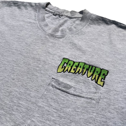 OG '1st Edition' 1994 Creature Skateboards T-Shirts (Heather Grey) VINTAGE 90s