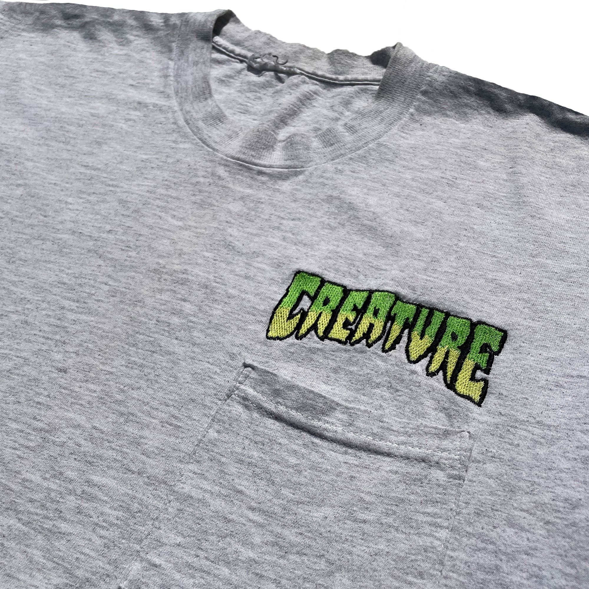 OG '1st Edition' 1994 Creature Skateboards T-Shirts (Heather Grey) VINTAGE 90s