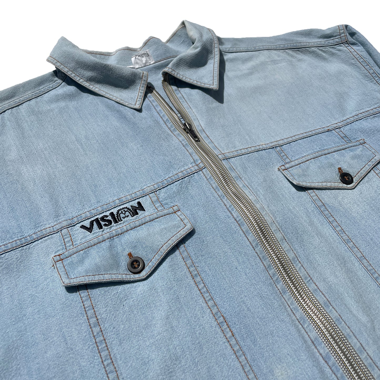 Vision Street Wear Zip-up Denim Jacket VINTAGE 90s