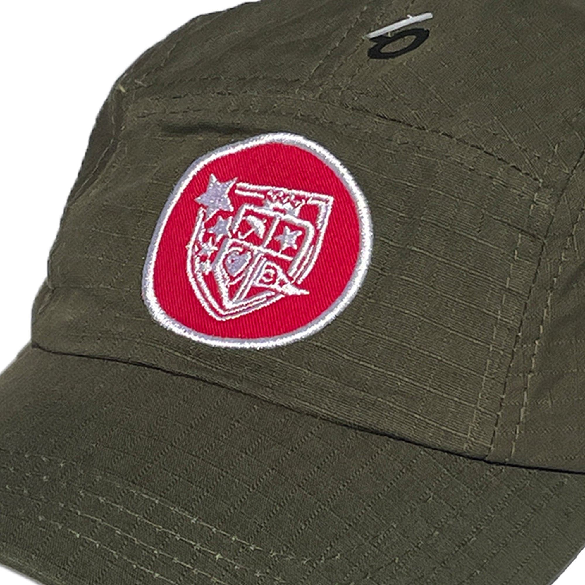 Blueprint 'Red Logo' 5-Panel Cap (Army Green) VINTAGE 00s