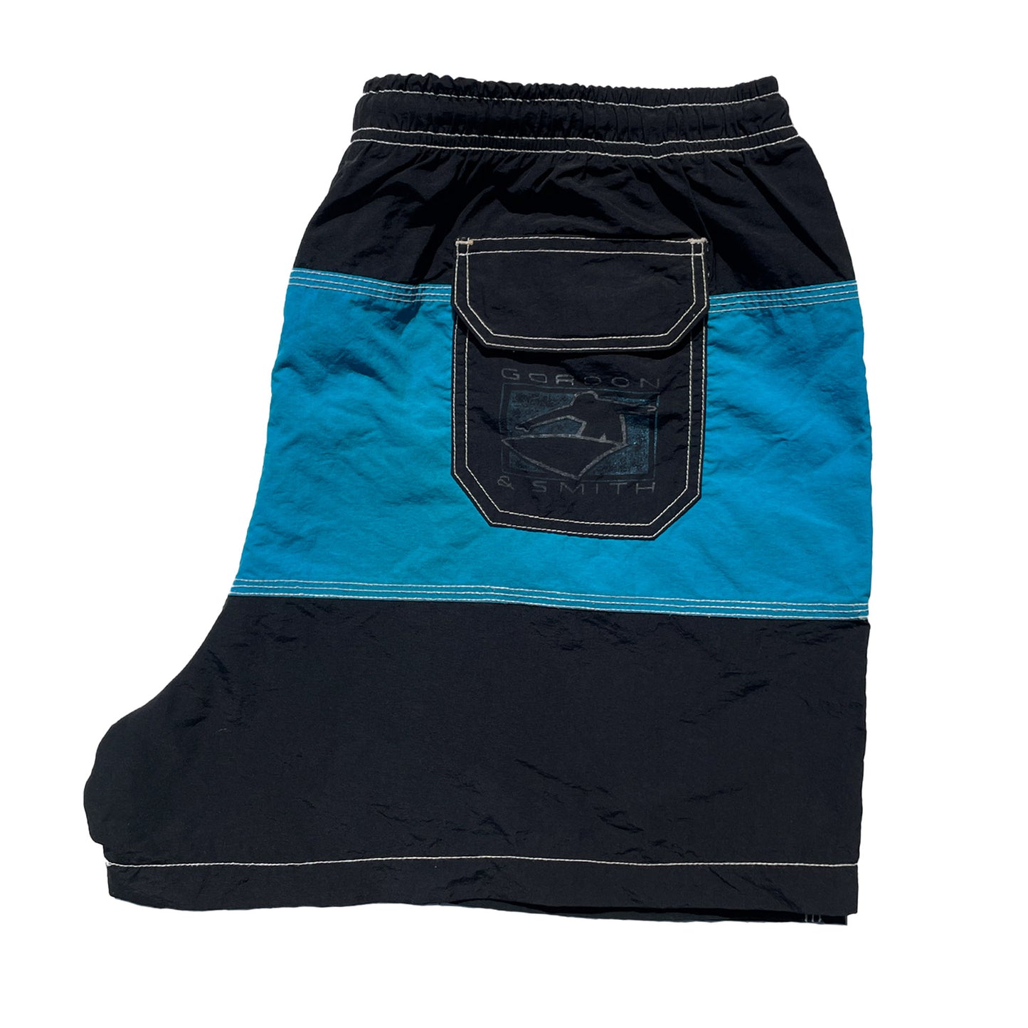 G&S Board Shorts (Blue/Black) VINTAGE 80s
