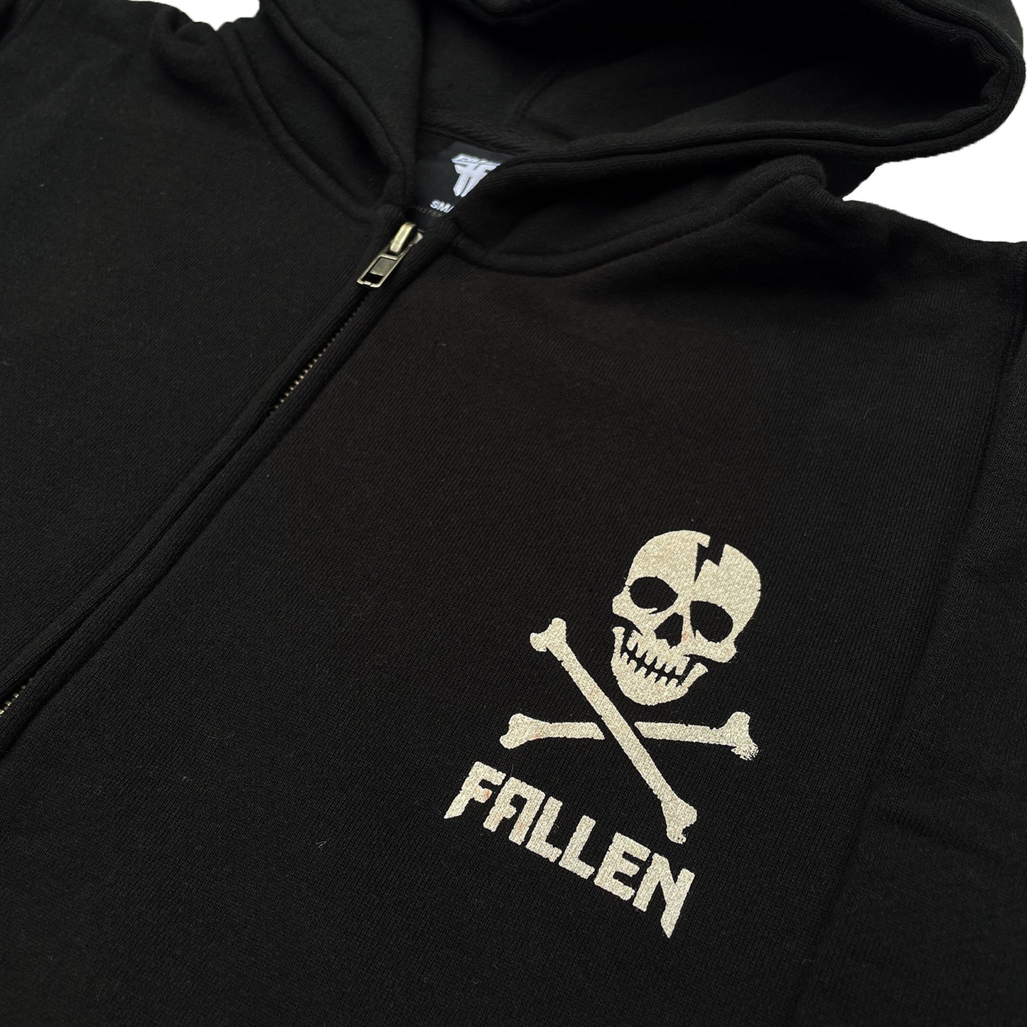 Fallen 'Skull' Zip-Up Hoodie (Black) NOS 00s