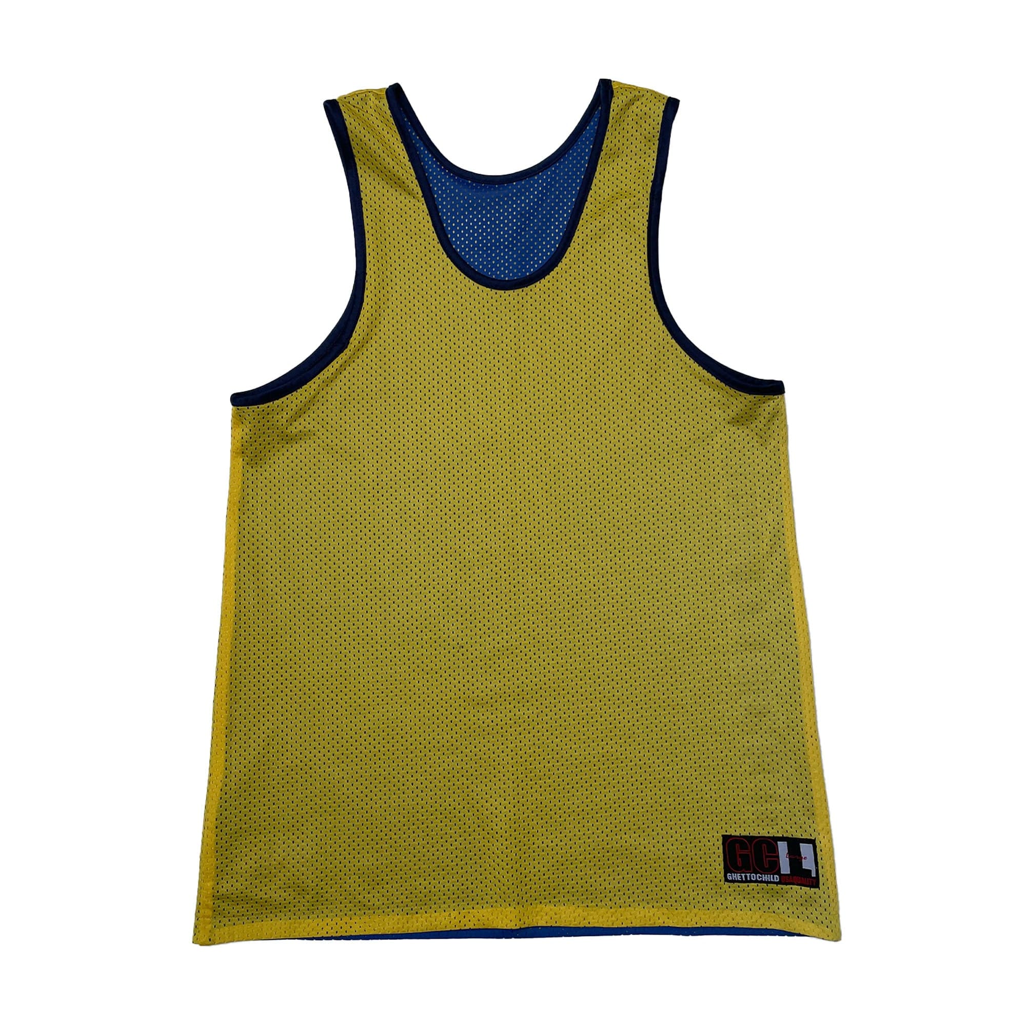 Ghetto Child 'Reversible' Basketball Jersey (Blue/Yellow) VINTAGE 90s