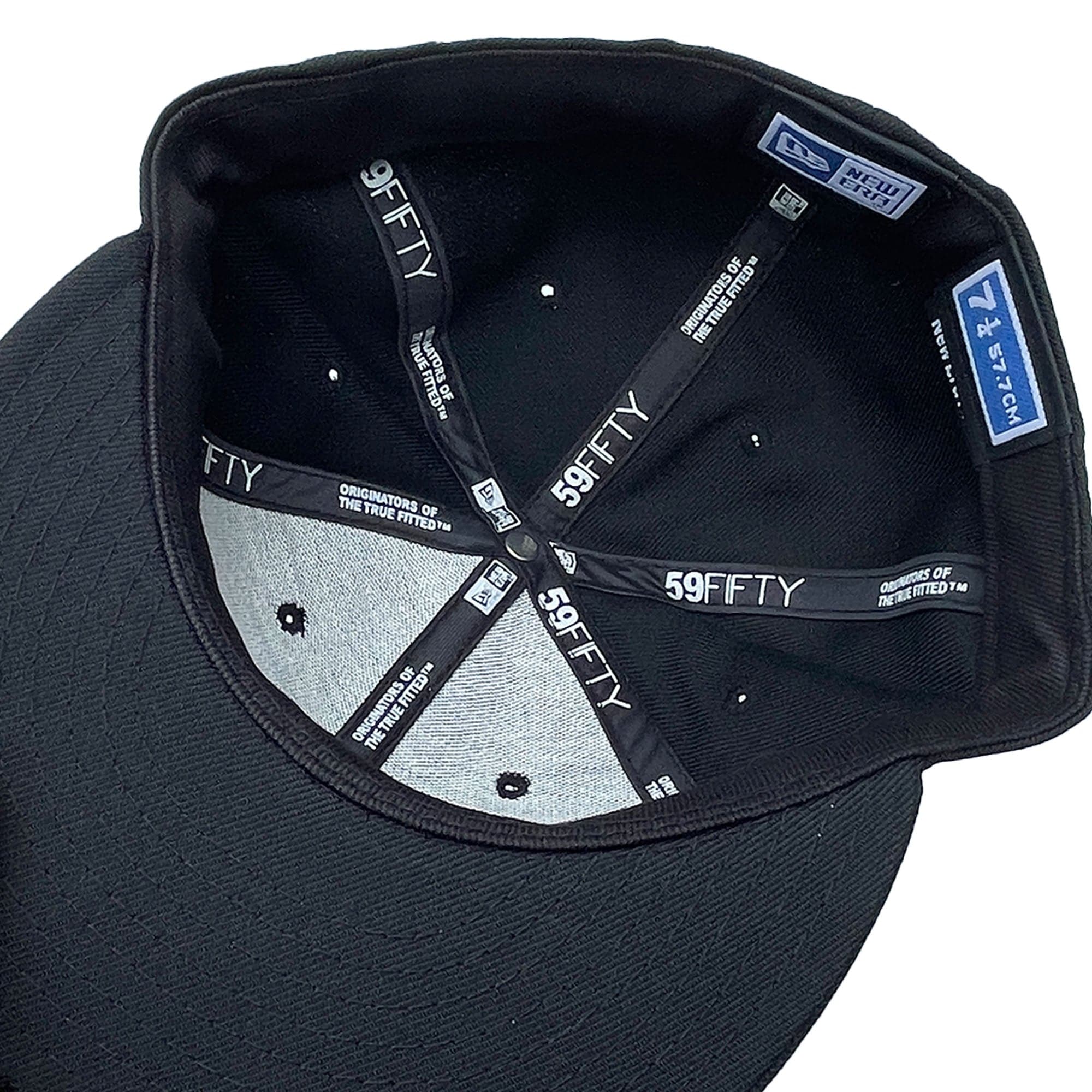 Mystery 'New Era 59Fifty Fitted' Hat (Black/Black) NOS 00s