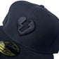 Mystery 'New Era 59Fifty Fitted' Hat (Black/Black) NOS 00s