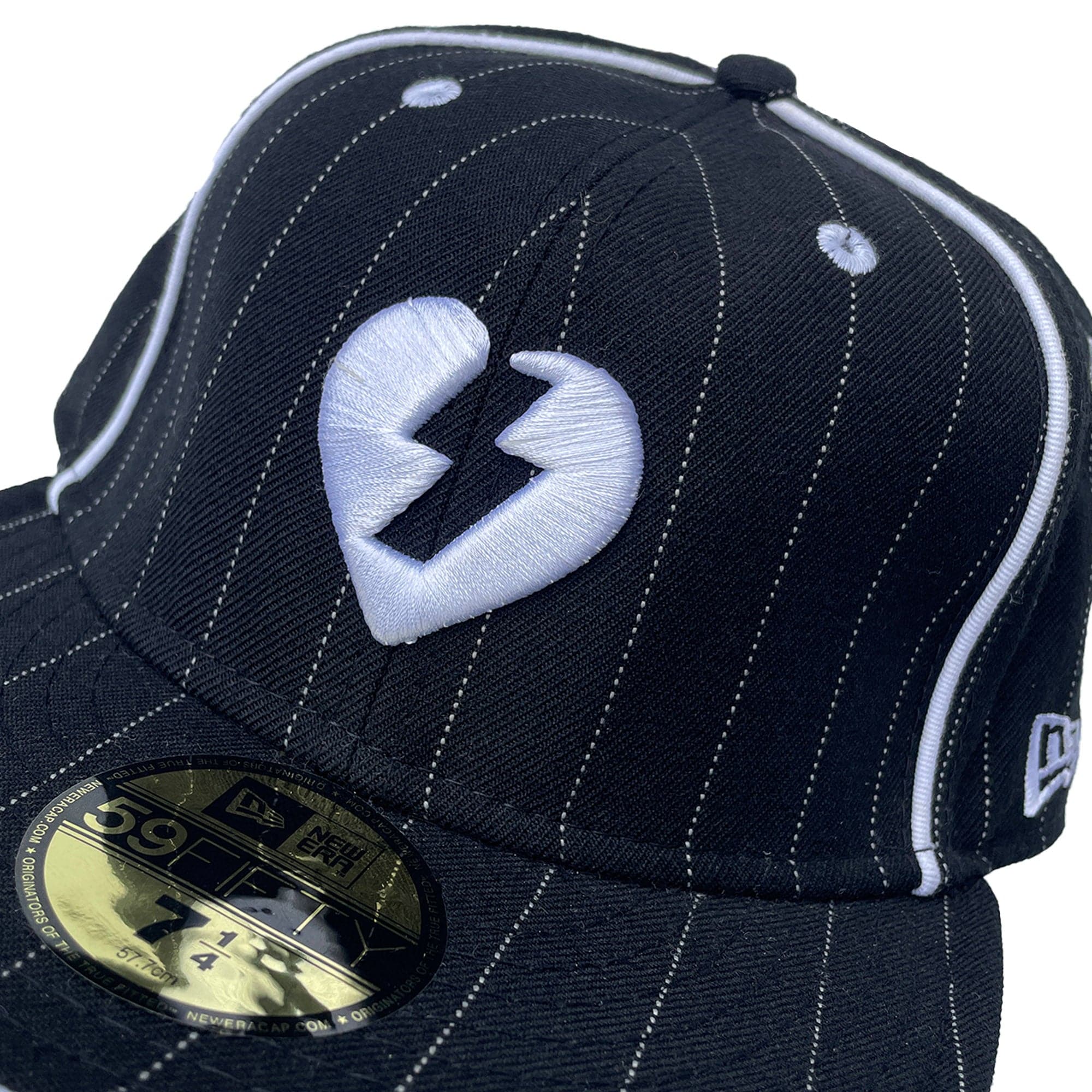 Mystery 'New Era 59Fifty Fitted' Hat (Pinstripe) NOS 00s