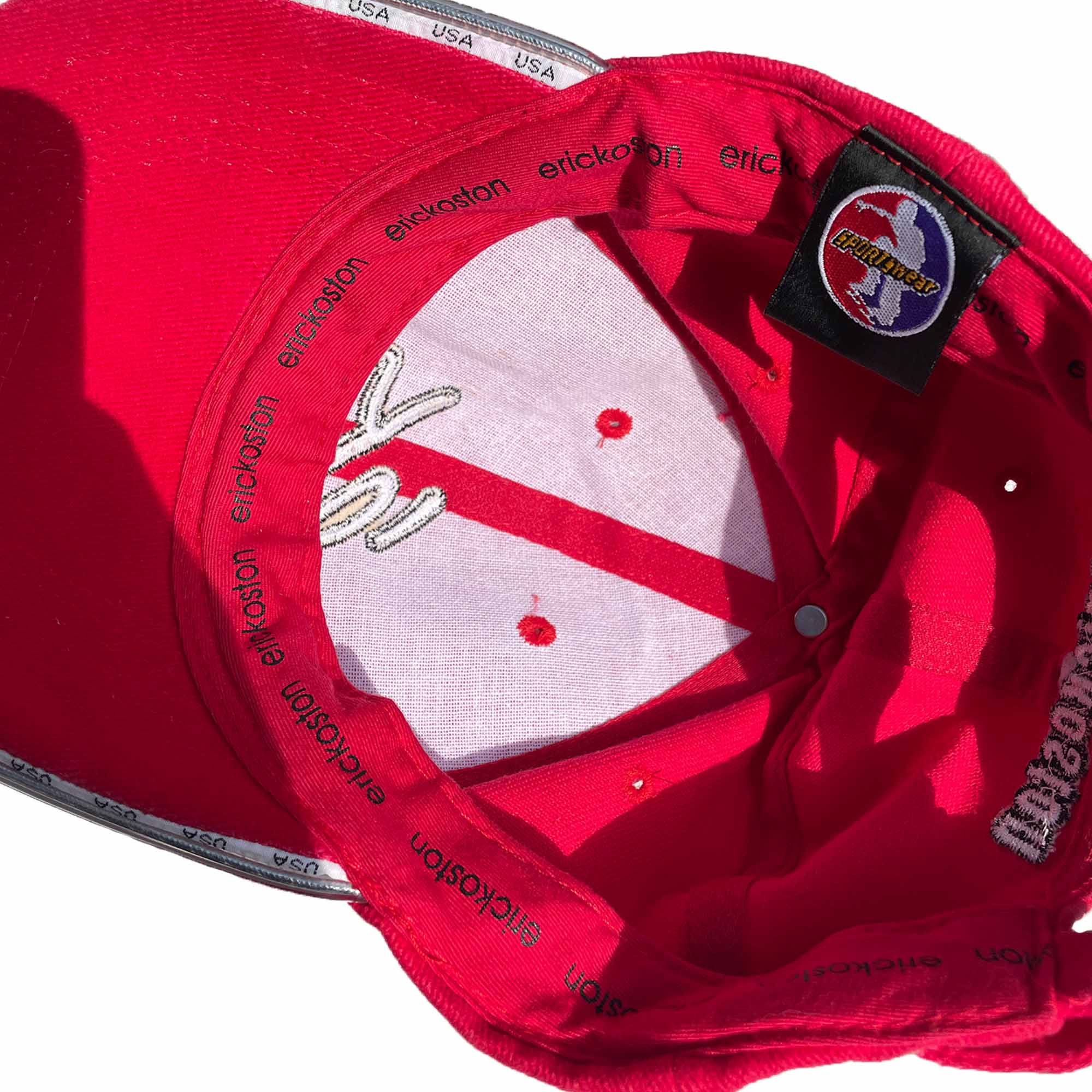 éS 'Eric Koston USA' Hat (Red) VINTAGE 00s