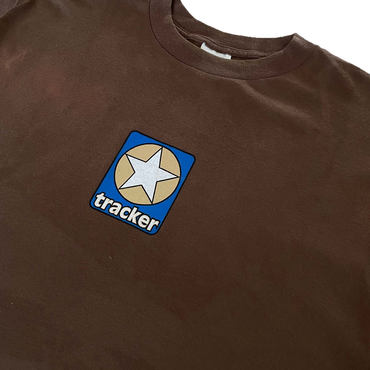 Tracker Trucks 'Star' T-Shirt (Brown) VINTAGE 90s