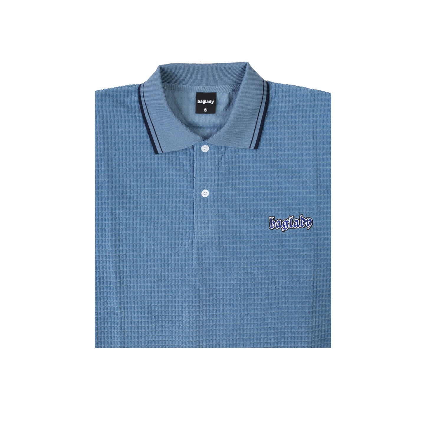 Baglady 'Thick Corduroy' Polo Shirt (Blue)
