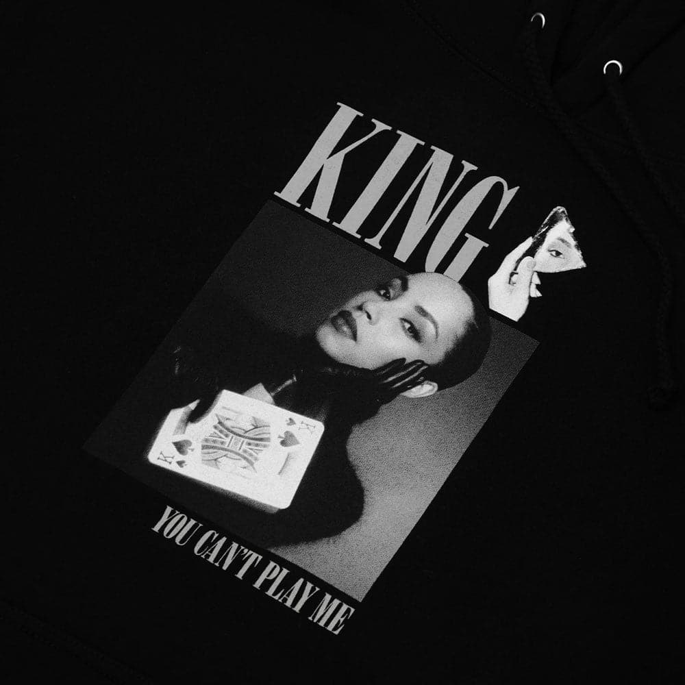 King 'Spades' Hood (Black)