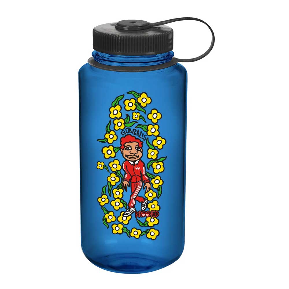 Krooked 'Gonz Sweatpants' 1L Water Bottle (Blue)