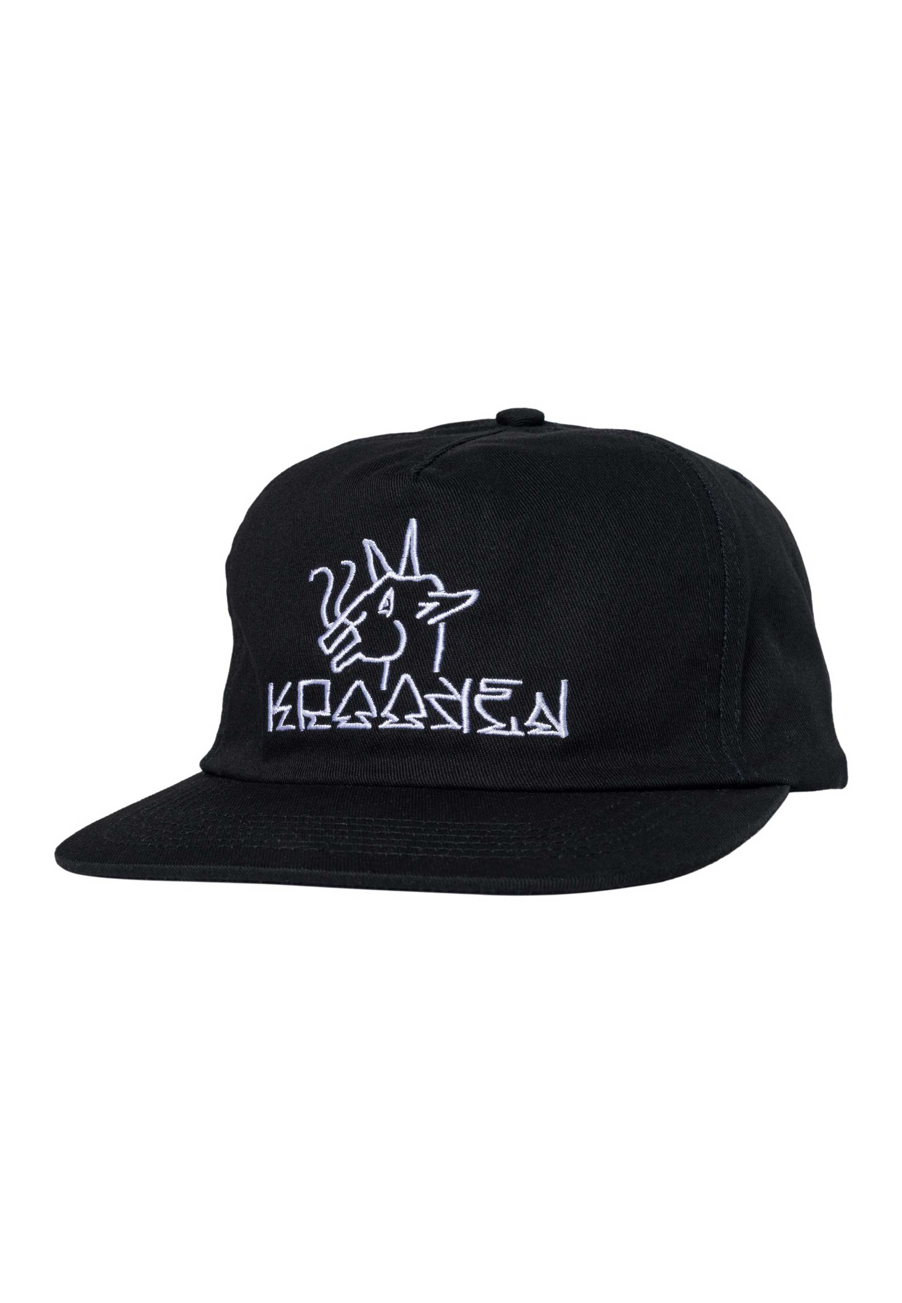 Krooked 'Tarragon' 5 Panel Cap (Black / White)