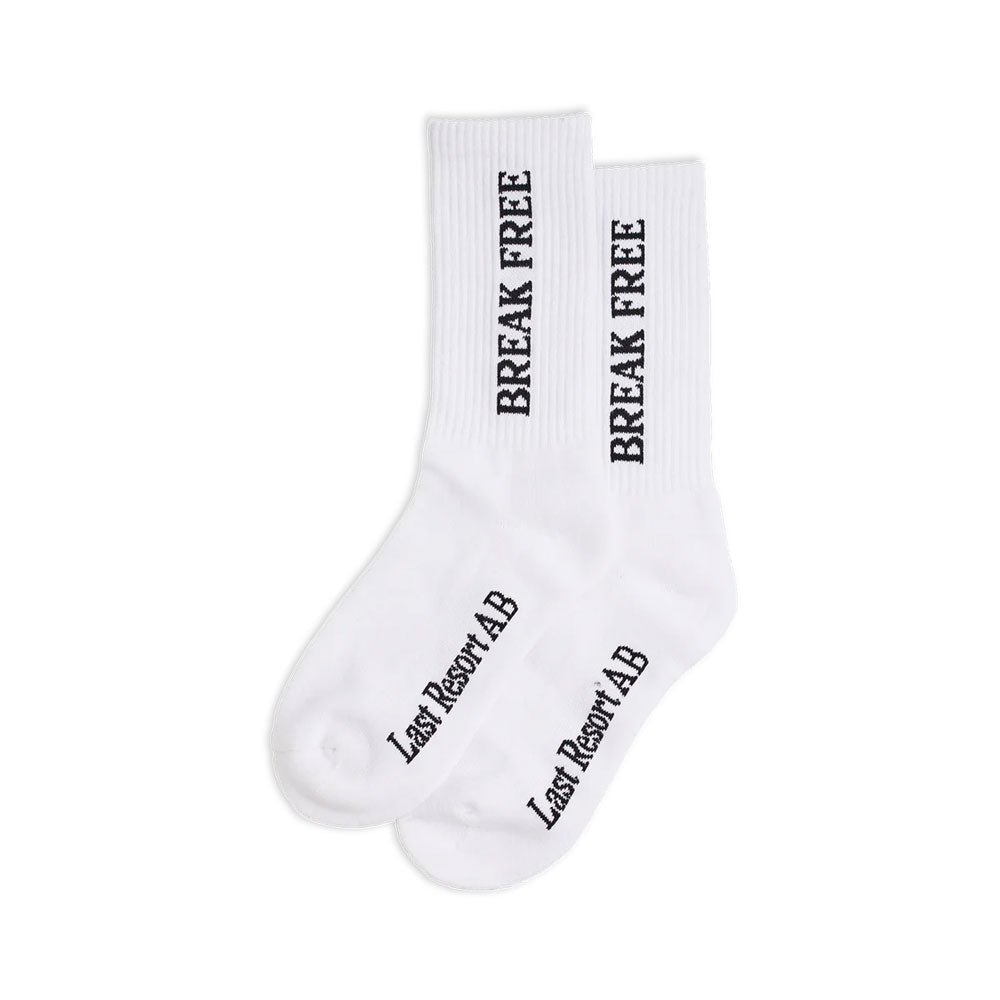 Last Resort 'Break Free' Socks (White / Black)