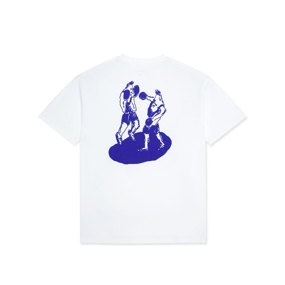 Last Resort X Julian Smith 'Boxers' T-Shirt (White / Dirty Blue)