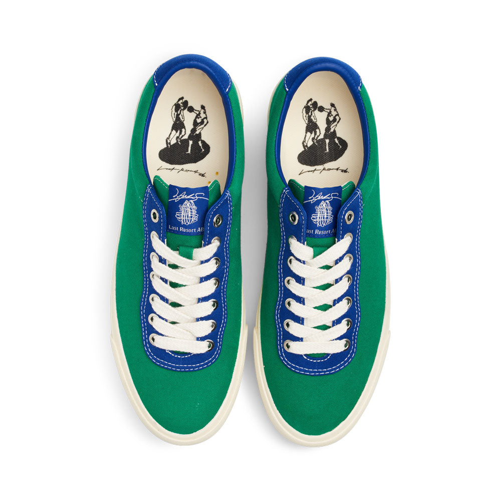 Last Resort X Julian Smith 'VM001 Canvas Lo' Skate Shoes (Kelly Green / Klein Blue)