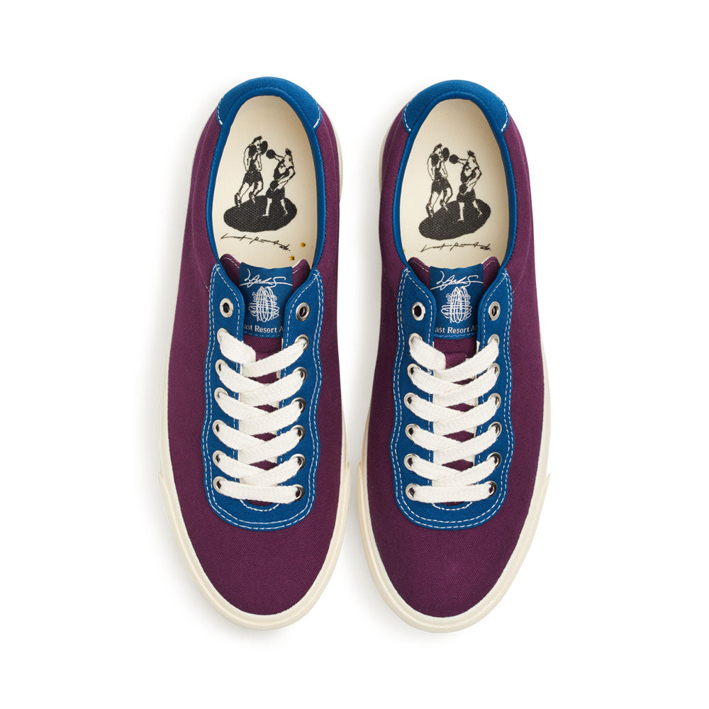 Last Resort X Julian Smith 'VM001 Canvas Lo' Skate Shoes (Plum / Dirty Blue)