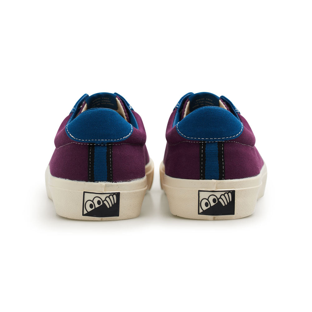 Last Resort X Julian Smith 'VM001 Canvas Lo' Skate Shoes (Plum / Dirty Blue)