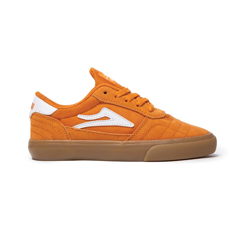 Lakai 'Cambridge' Kids Skate Shoes (Orange Suede)
