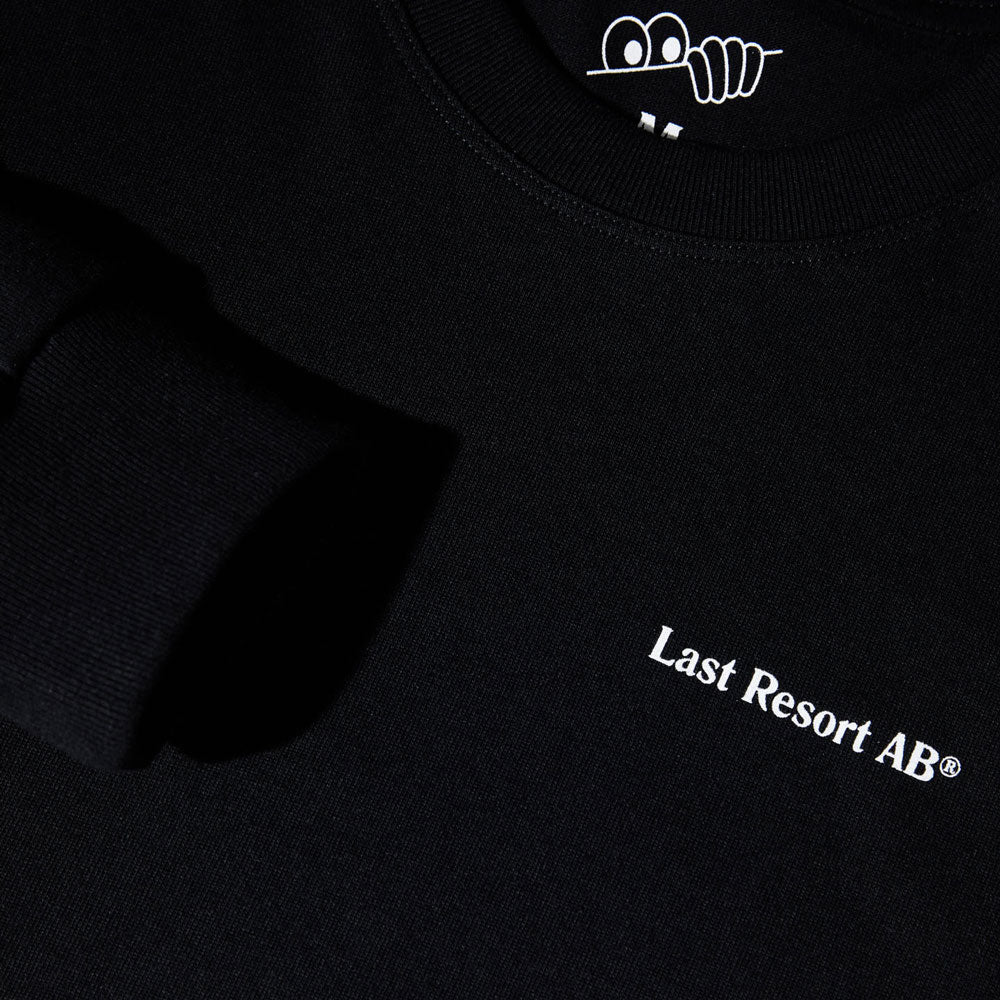 Last Resort 'Atlas Monogram' Long Sleeve T-Shirt (Black / White)