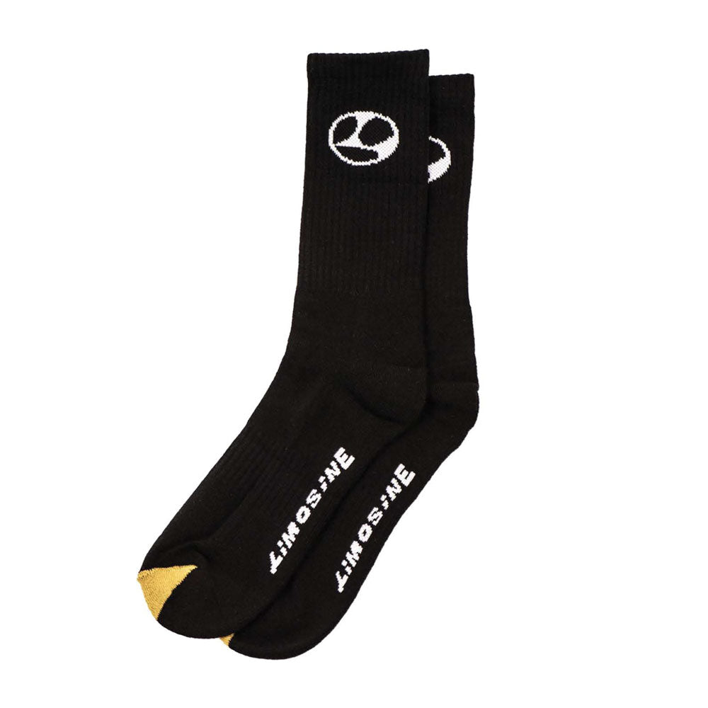 Limosine 'Limo Gold Toe' Socks (Black) | Cardiff Skateboard Club