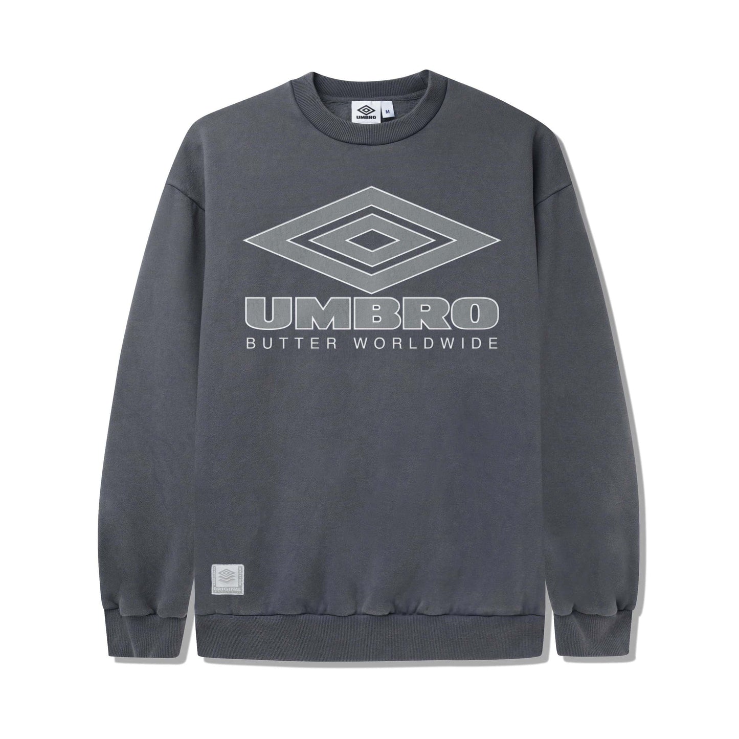 Butter Goods X Umbro 'Diamond Logo' Crew (Washed Slate)