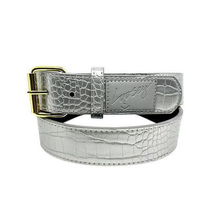 Loosey 'Silver Croc Skin' Belt