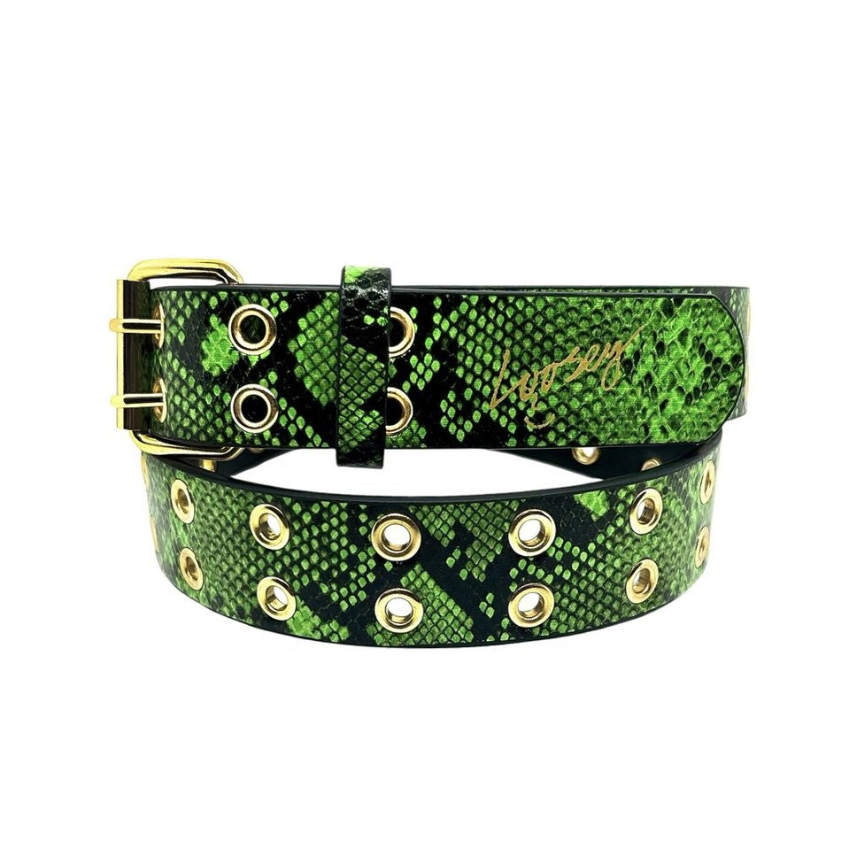 Loosey 'Snake Skin Grommet Hole' Belt