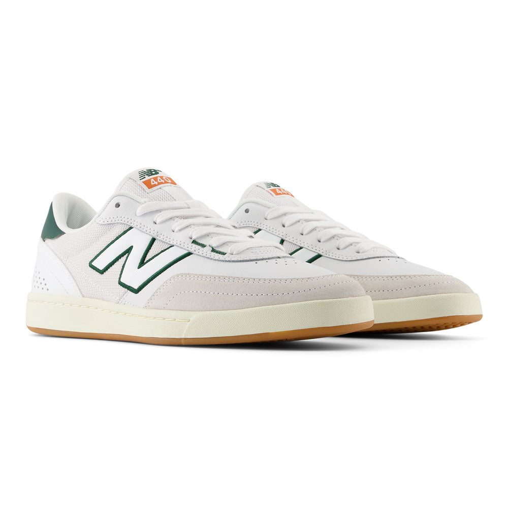 New Balance Numeric '440v2' Skate Shoes (White / Forest Green)