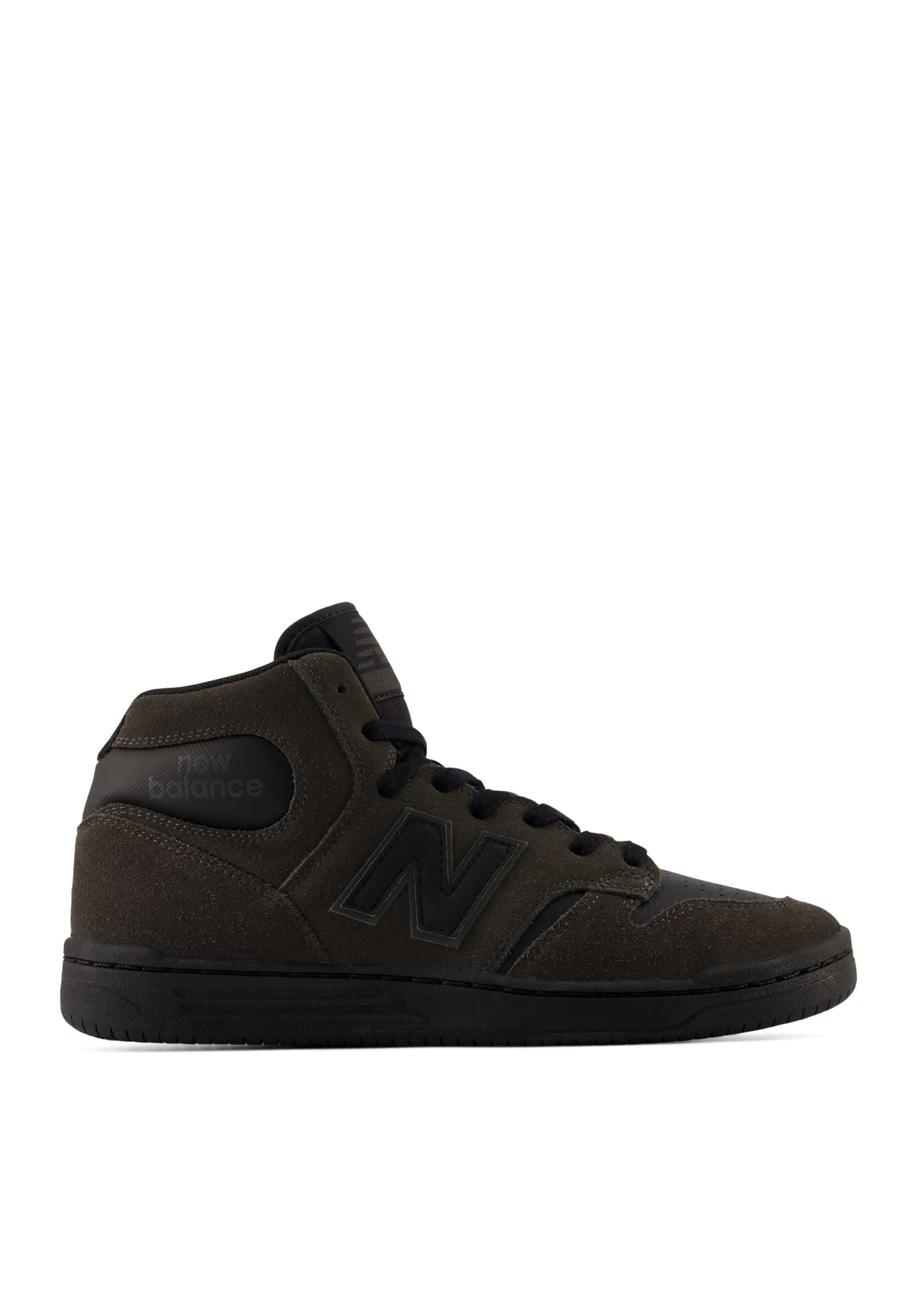 New Balance Numeric '480 High HGB' Skate Shoes (Black Cement / Black)