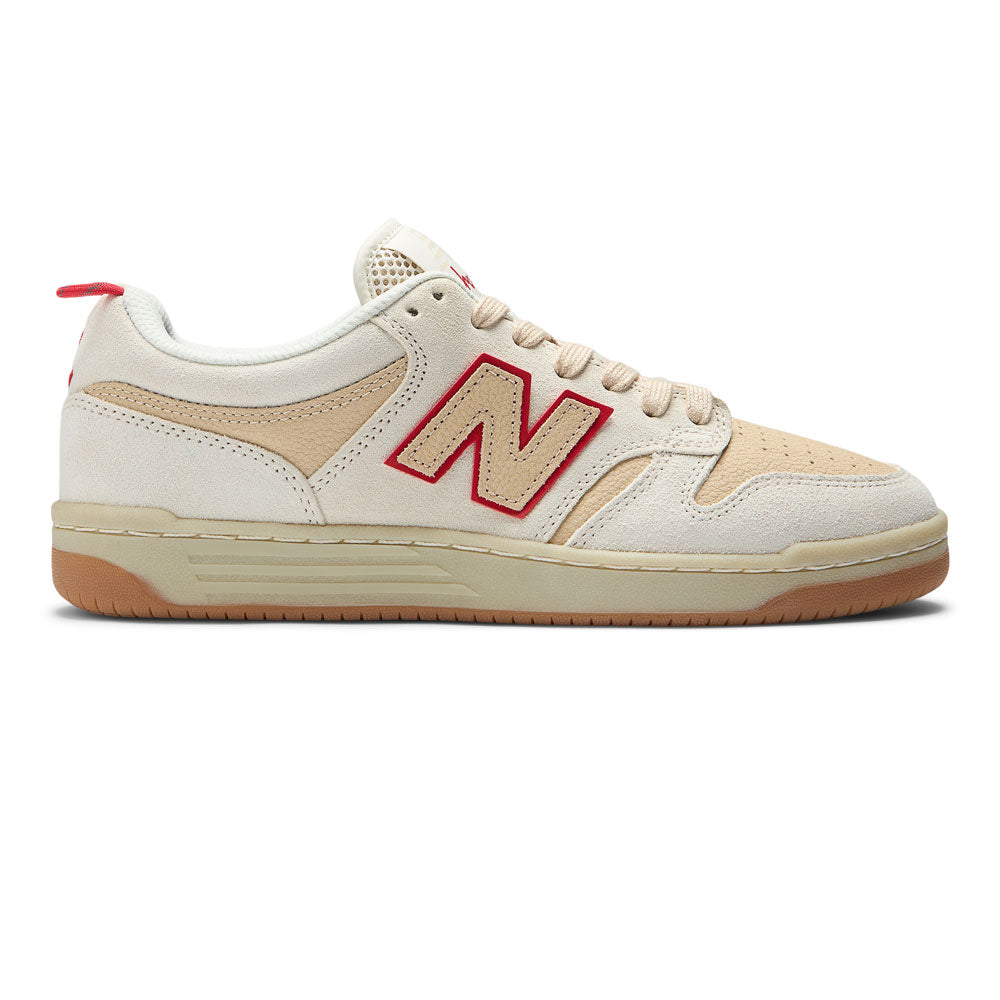 New Balance Numeric X Chocolate '480 SWT' Skate Shoes (Sea Salt / Red)