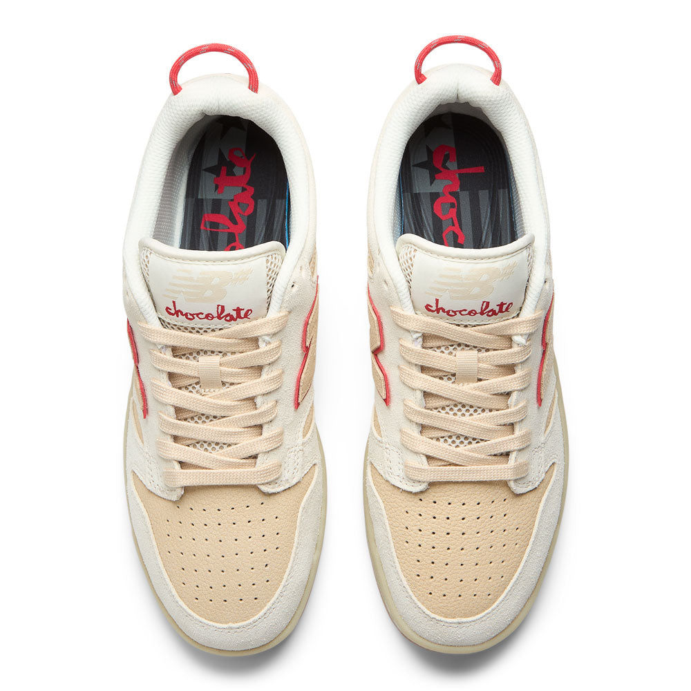 New Balance Numeric X Chocolate '480 SWT' Skate Shoes (Sea Salt / Red)