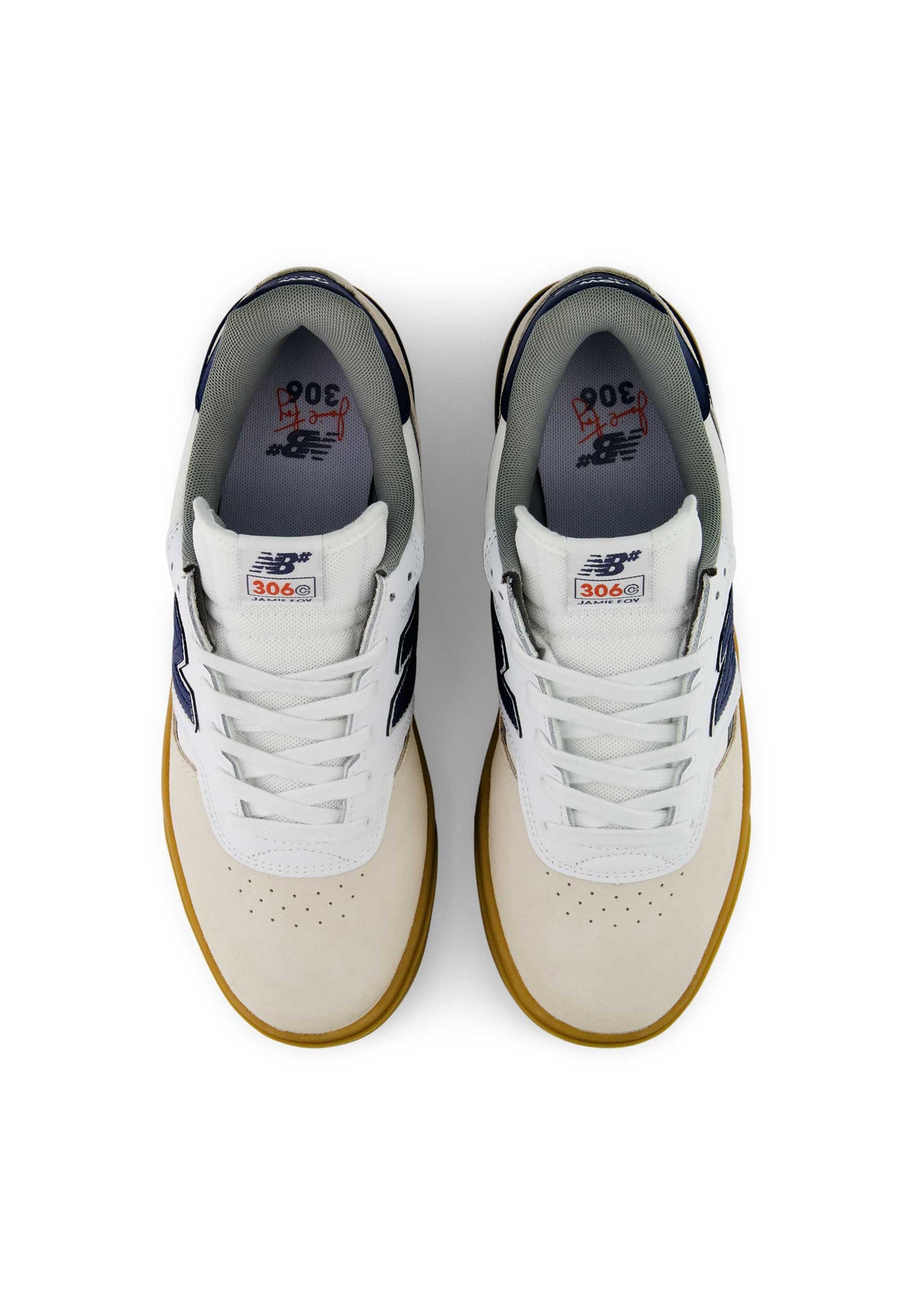 New Balance Numeric '306C Jamie Foy' Skate Shoes (White / Navy)