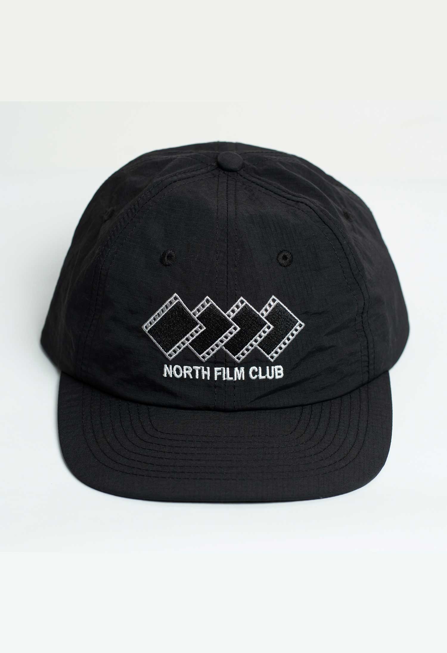 North 'Film Club' 6 Panel Cap (Black Ripstop)
