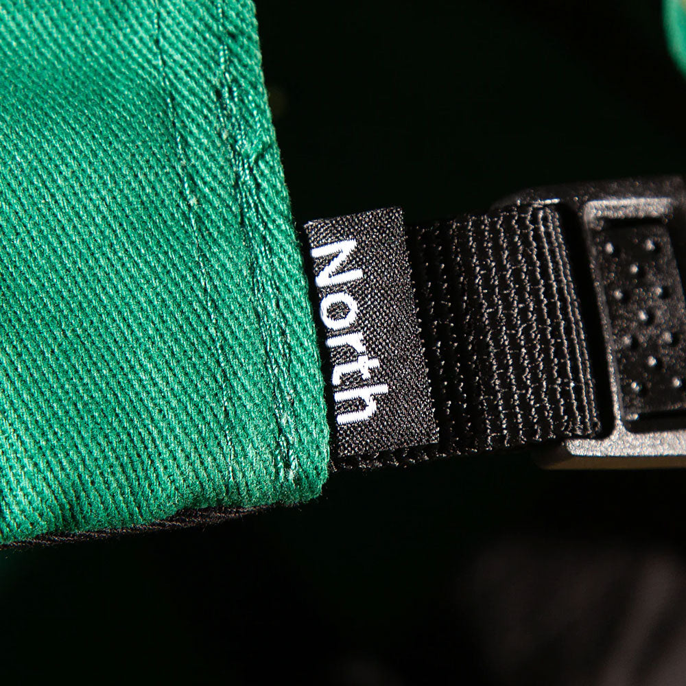North 'N Logo' 6 Panel Cap (Green / Light Navy)