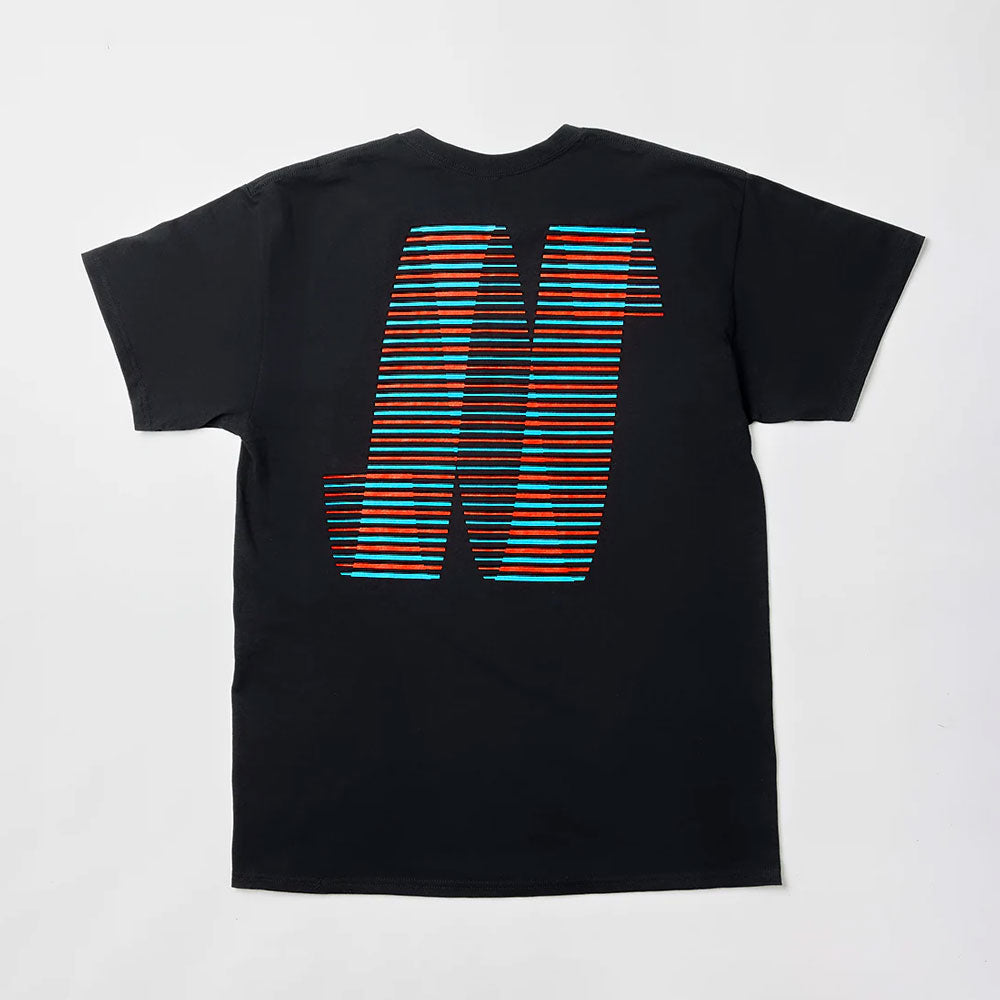 North 'N Logo' T-Shirt (Black / Blue / Red)