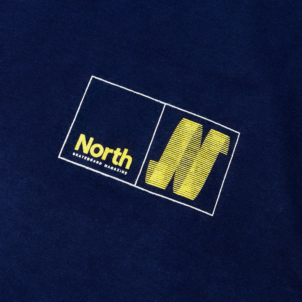 North 'N Logo' T-Shirt (Navy / Amber / Smoke)