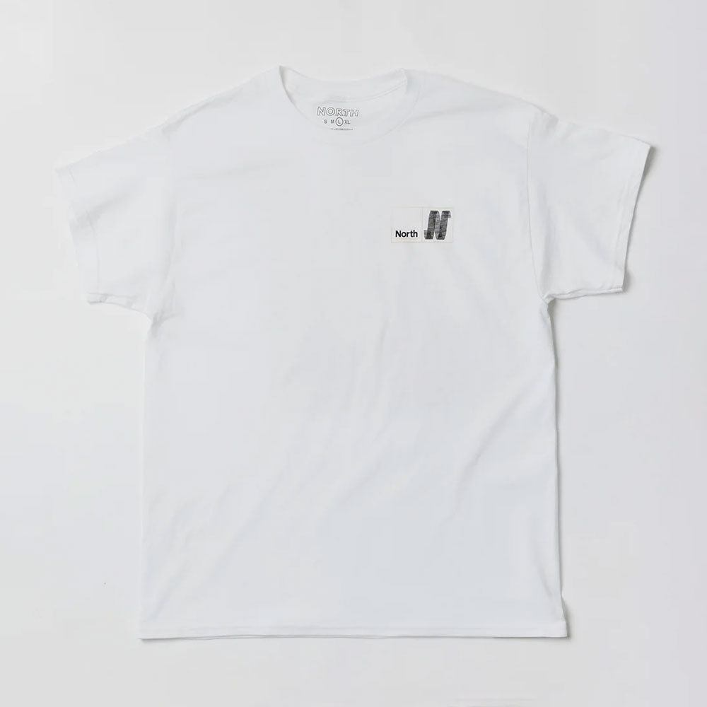 North 'N Logo' T-Shirt (White / Black / Yellow)