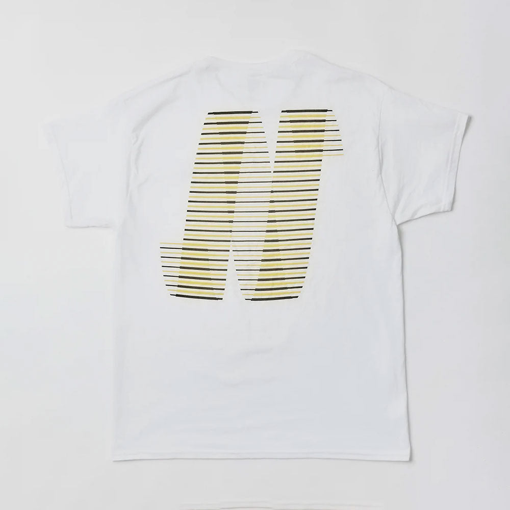 North 'N Logo' T-Shirt (White / Black / Yellow)