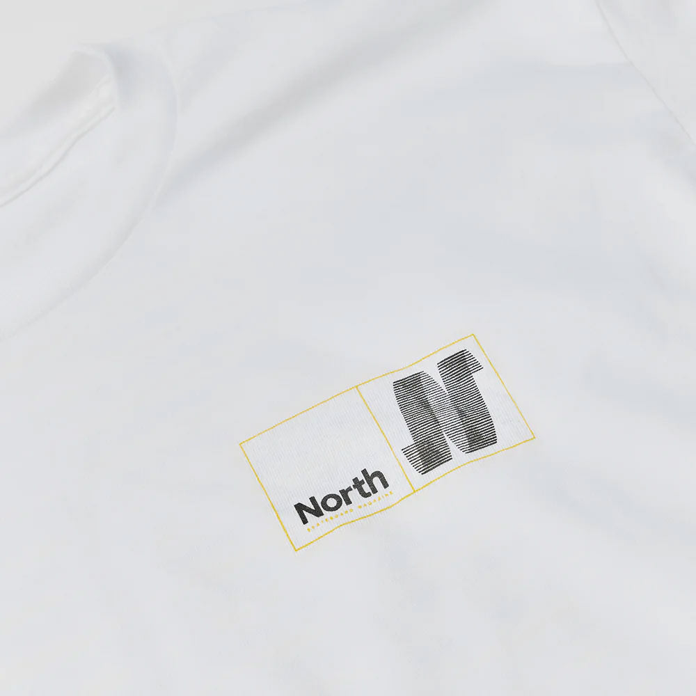 North 'N Logo' T-Shirt (White / Black / Yellow)