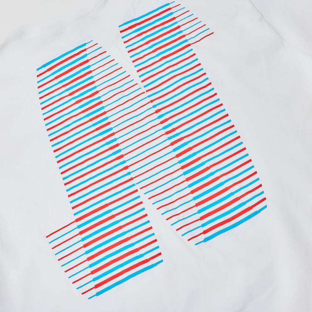 North 'N Logo' T-Shirt (White / Blue / Red)