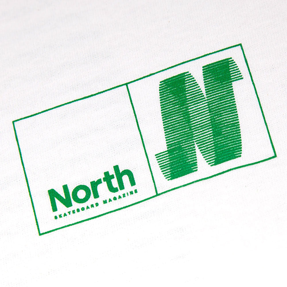 North 'N Logo' T-Shirt (White / Green)