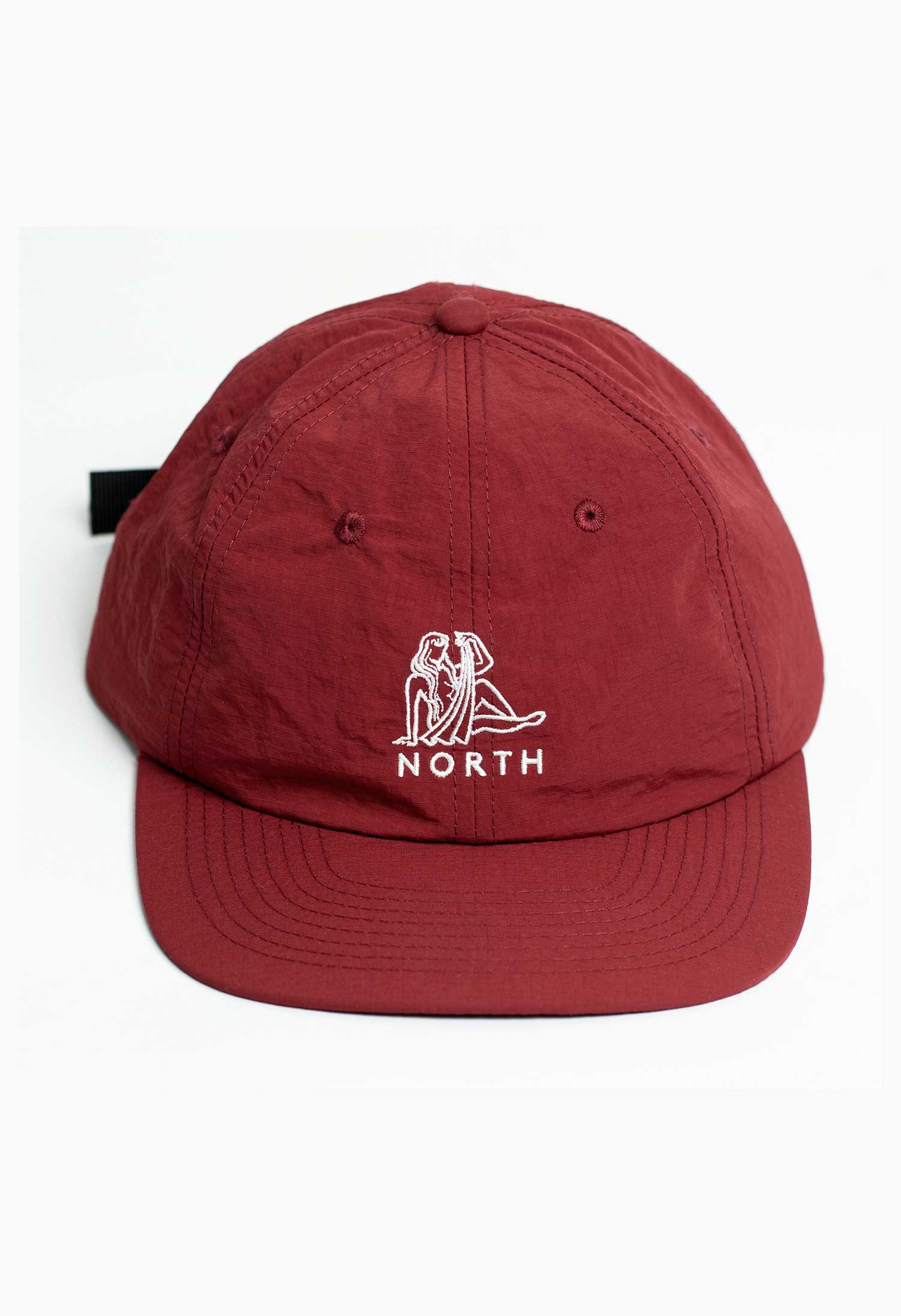 North 'Zodiac' 6 Panel Cap (Burgundy Ripstop)