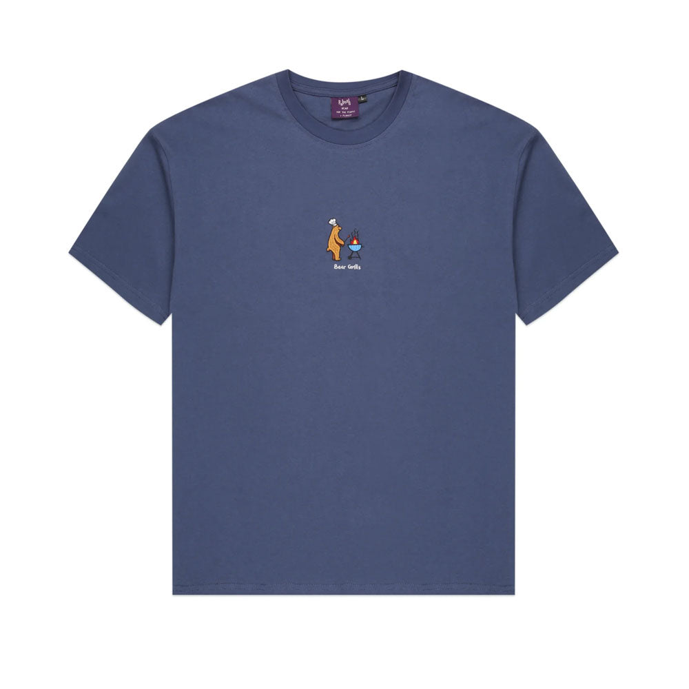 Palmah 'Bear Grills' T-Shirt (Petrol Blue)