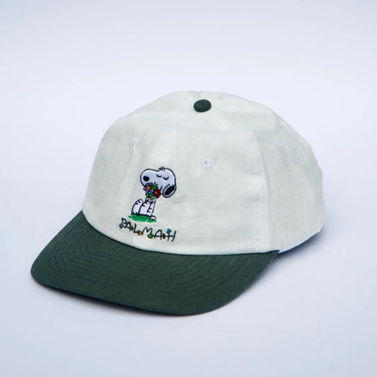 Palmah 'Smell The Flowers' 6 Panel Cap (Off White / Pine Green)