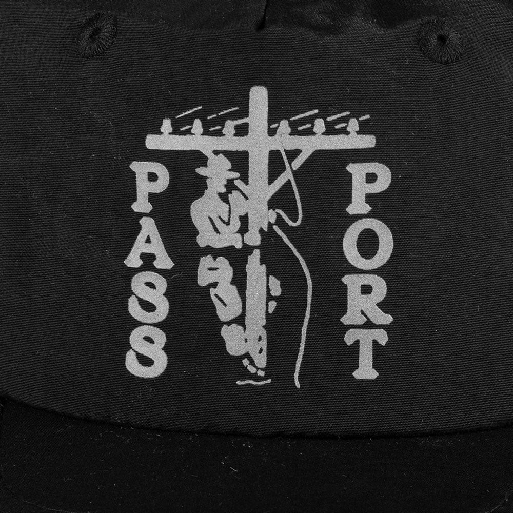 PassPort 'Line Worx RPET Workers' Strapback Cap (Black)