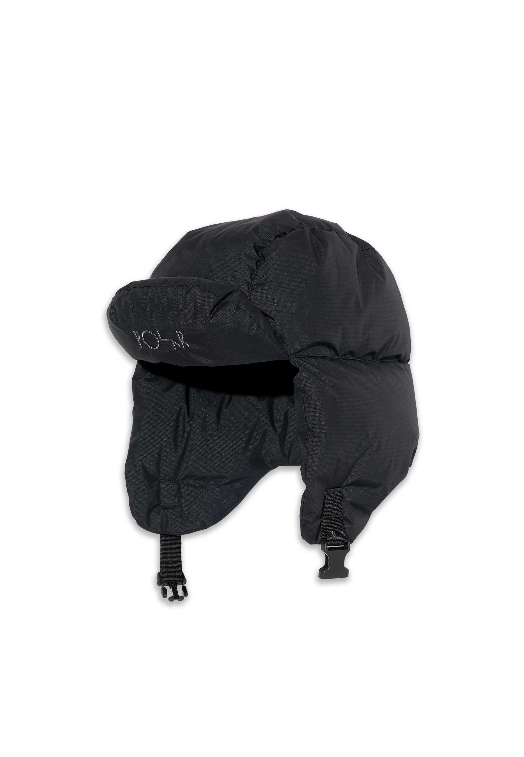 Polar 'Ailu' Puffer Trapper Cap (Black)