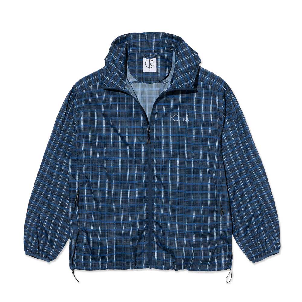 Polar 'Chase' Light Shell Jacket (Blue Check)