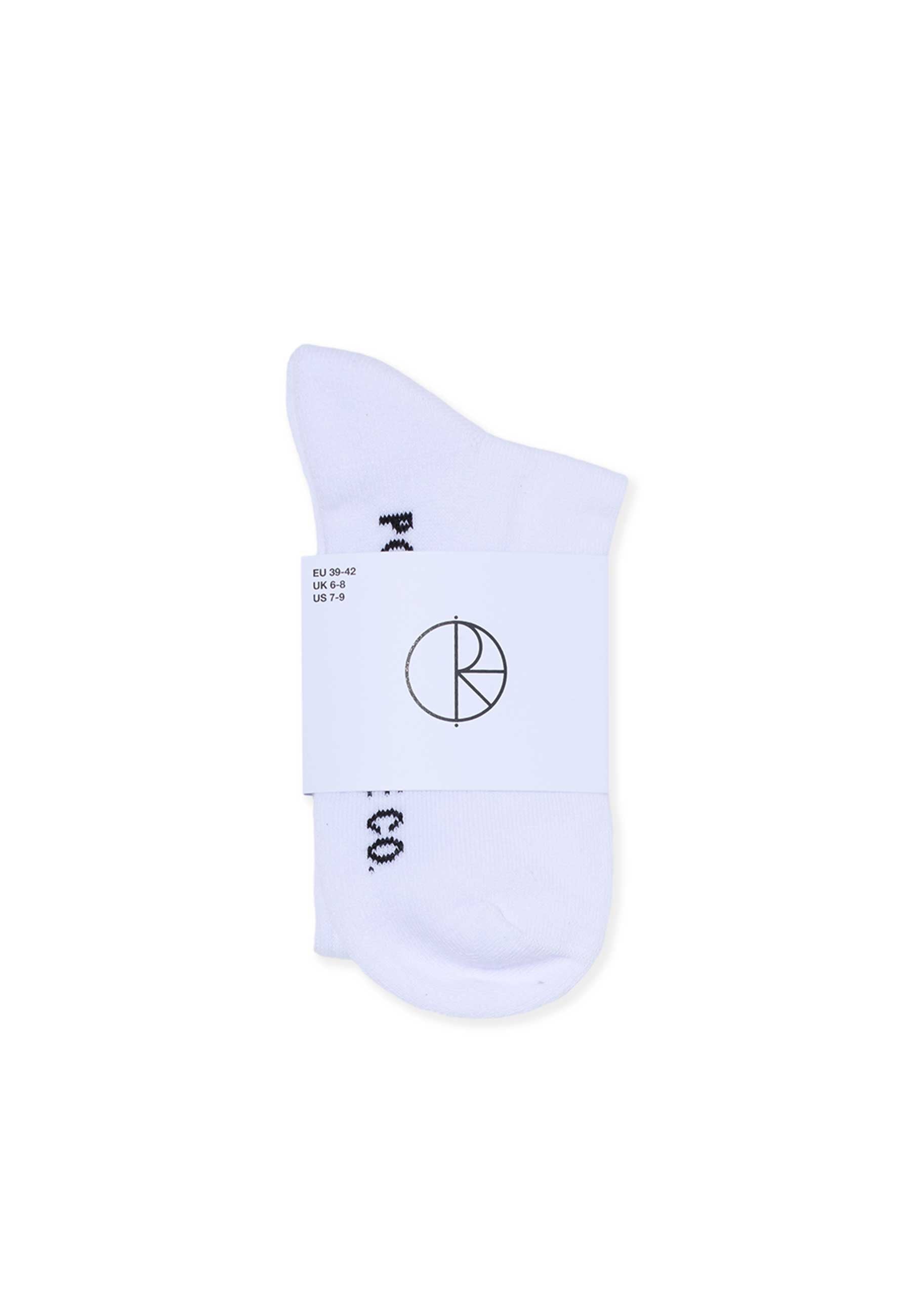 Polar 'Easy Now' Long Rib Socks (White)